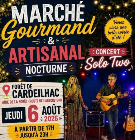 Un marché nocturne et de la bonne musique, à vos agendas pour passer une belle soirée estivale sur l'aire forestière.