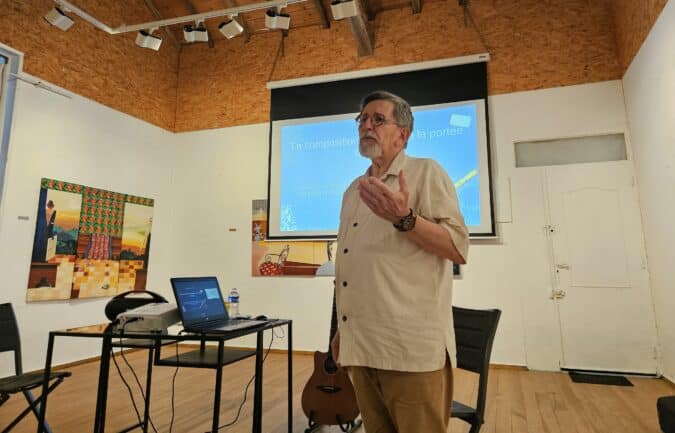 Le musée de peinture de Saint-Frajou a accueilli Serge Nicola pour une conférence sur la composition musicale assistée par ordinateur.