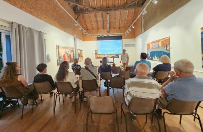 Le musée de peinture de Saint-Frajou a accueilli Serge Nicola pour une conférence sur la MAO.