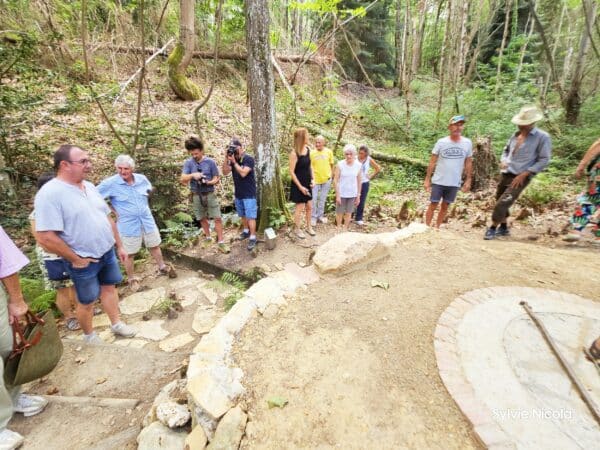 Un chantier exceptionnel, la réhabilitation de la fontaine de l'arboretum, par PCNC.