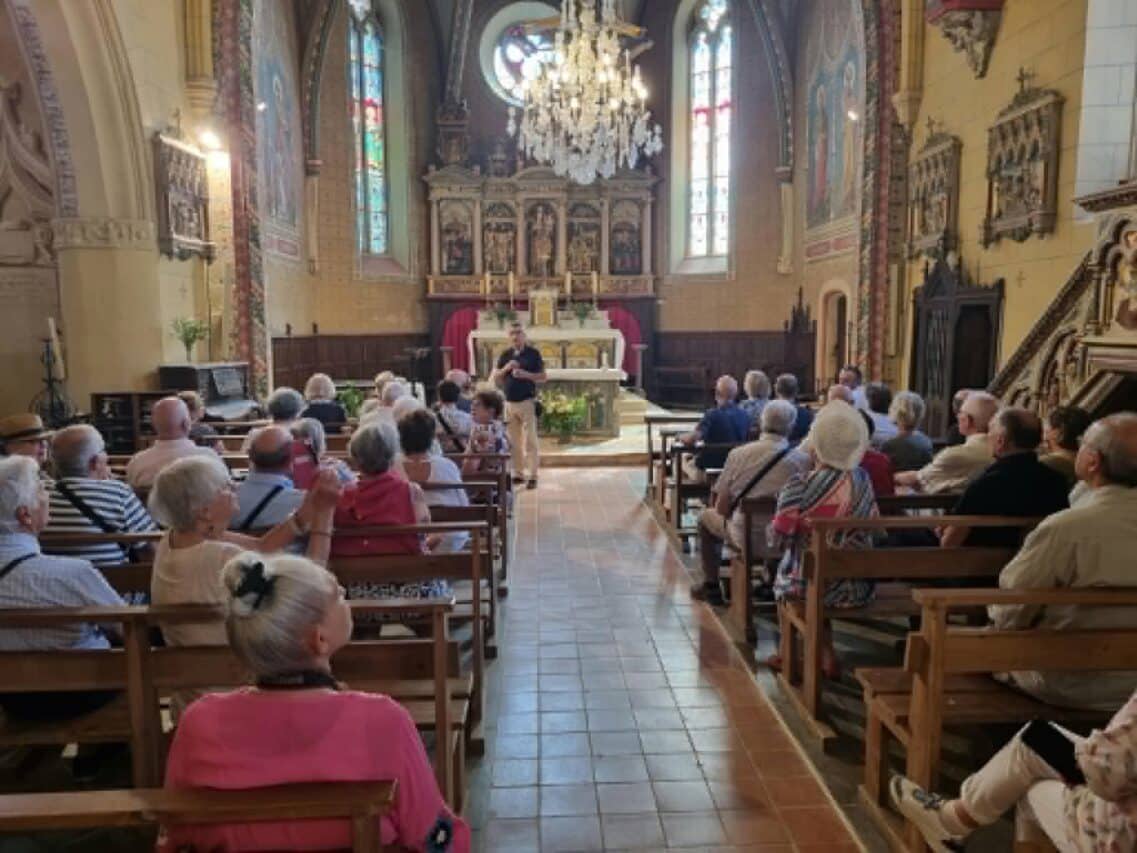 L'église Saint Pancrace, destination de la visite patrimoniale de la Société archéologique du Gers.