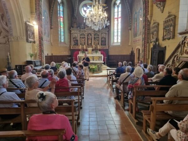 L'église Saint Pancrace, destination de la visite patrimoniale de la Société archéologique du Gers.