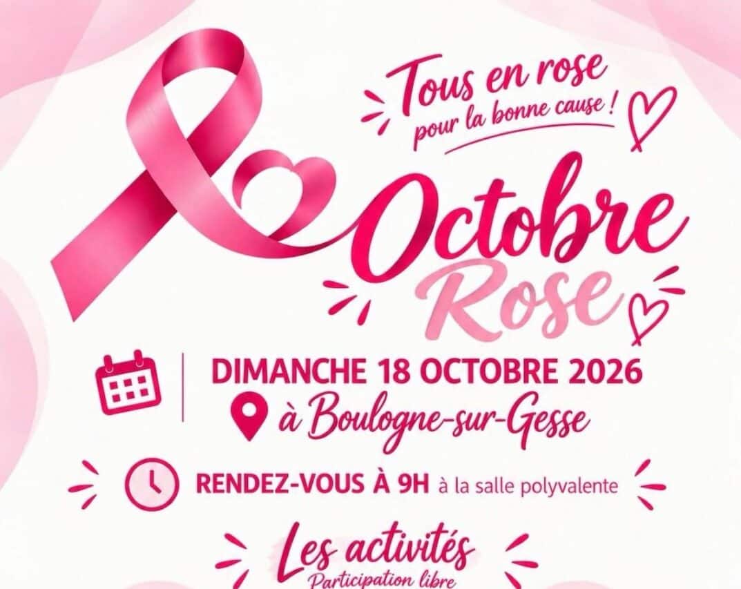 Associations et municipalité ensemble pour Octobre Rose à Boulogne.